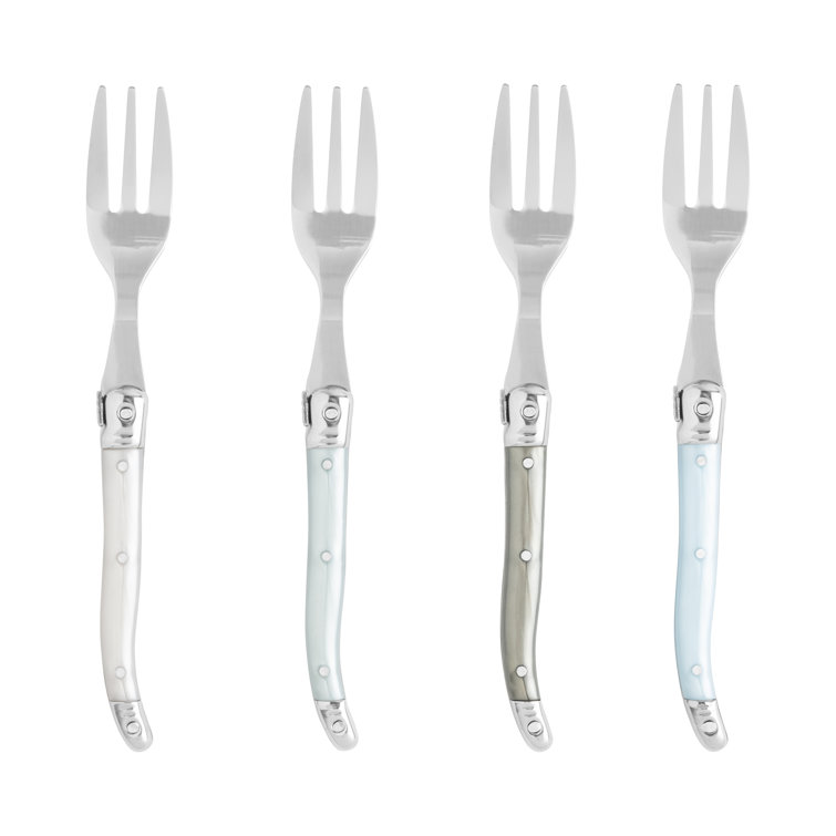 French Home Laguiole Cake Forks with Mother of Pearl Handles, 4-Piece Set (Set of 4)