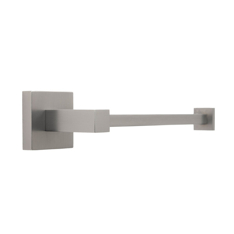 Gun Metal Gray 4-Piece Bathroom Hardware Set with Towel Bar