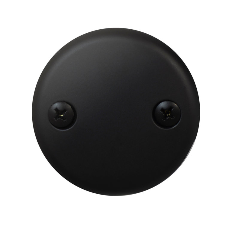 Matte Black Zinc and Brass Deck Mount Tub Spout