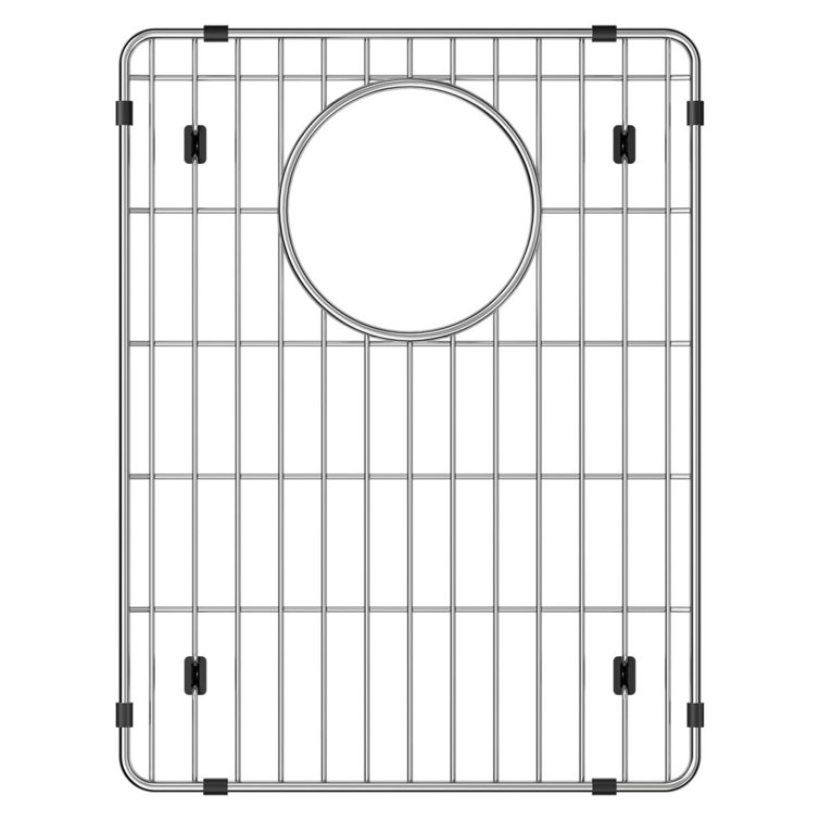 Stainless Steel Rectangle Sink Grid with Drain Opening