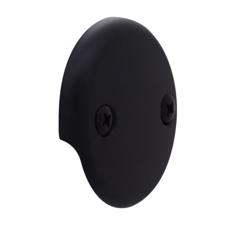 Matte Black Coarse Thread Twist & Close Bathtub Drain Trim Kit