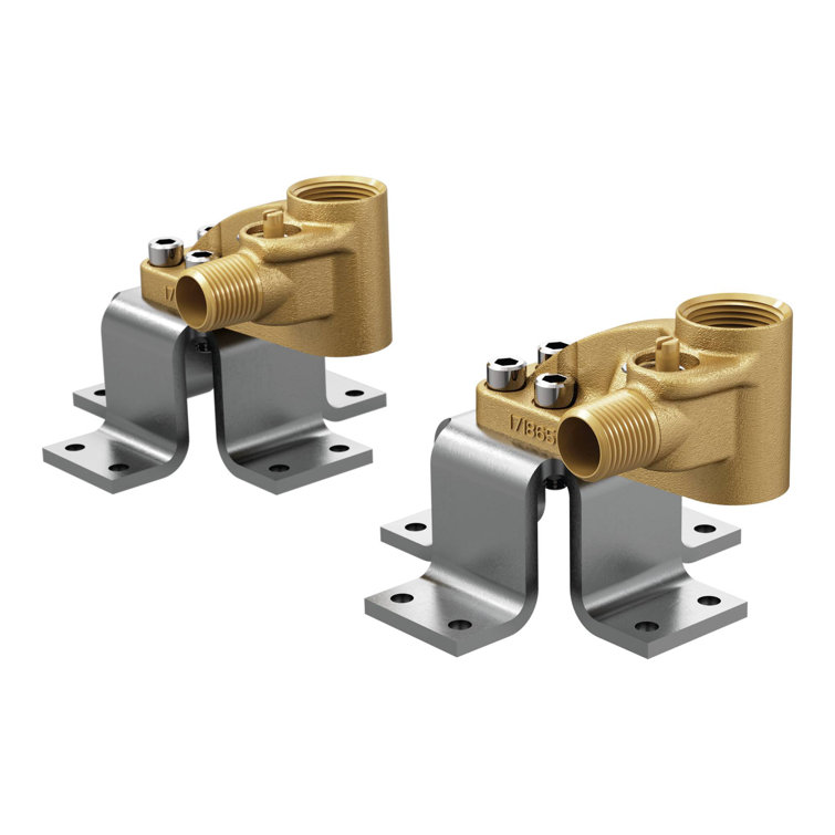 Moen Brass and Steel Double Riser Tub Filler Mounting Kit