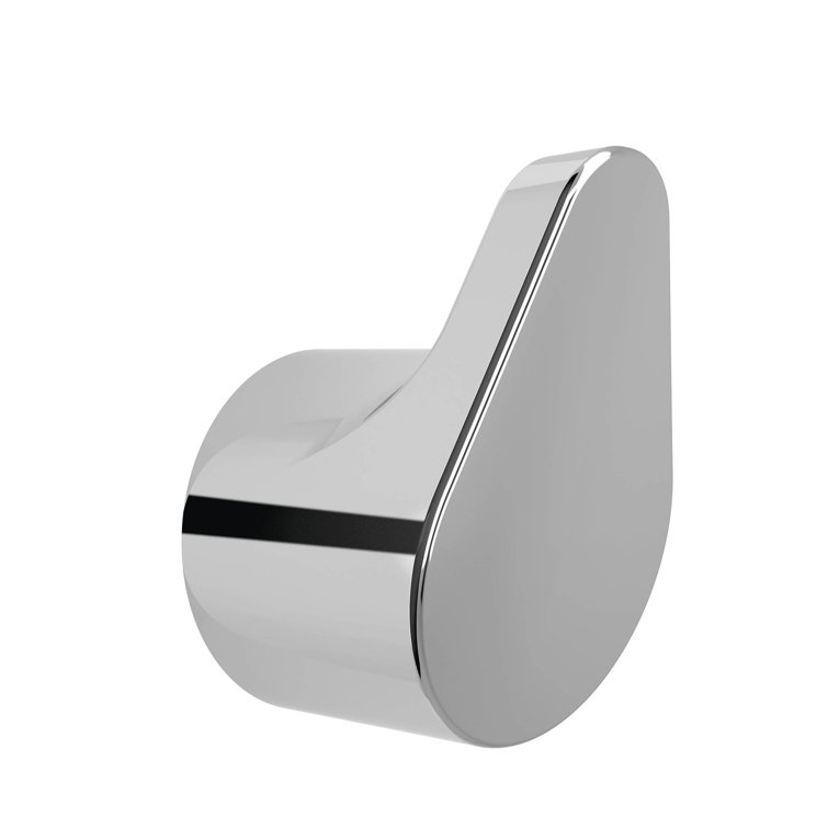 Brushed Nickel Modern Wall Mount Single Robe Hook