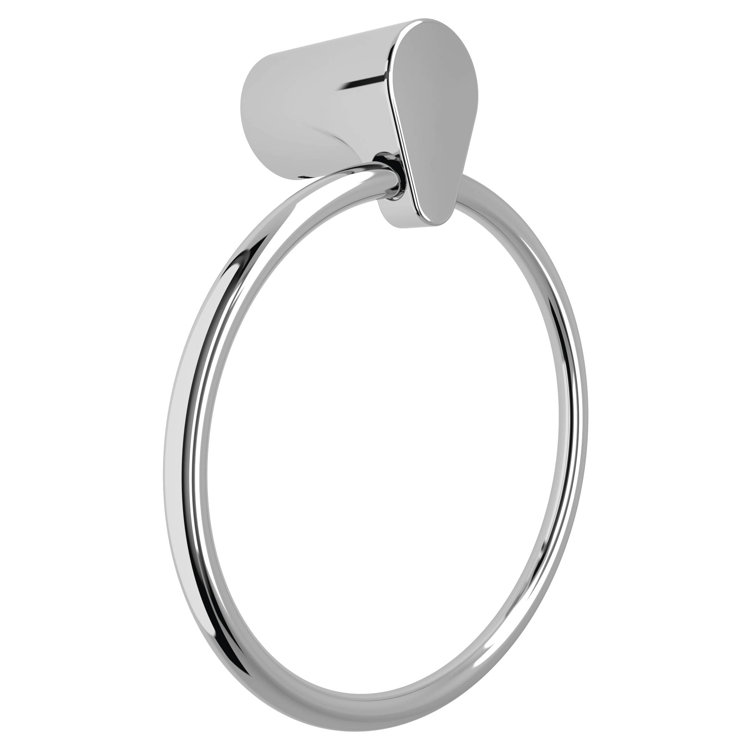 Chrome Modern Wall Mounted Towel Ring