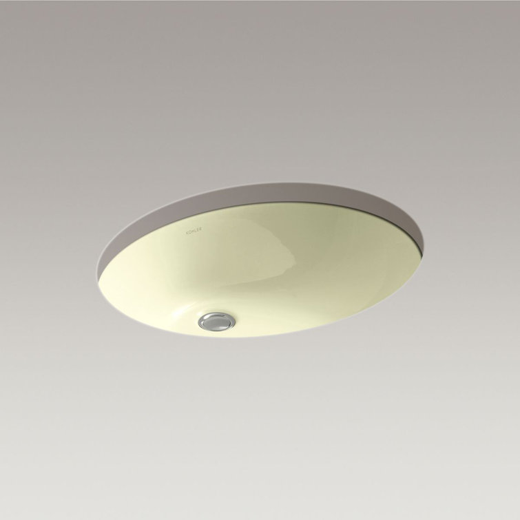 Caxton Classic White Oval Ceramic Undermount Bathroom Sink