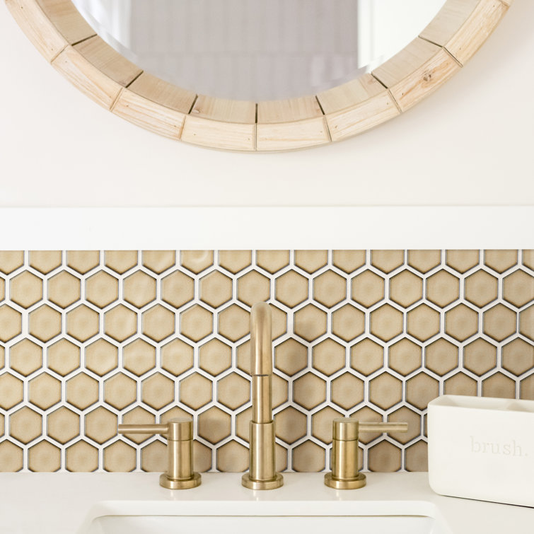 Caffe Hexagon Porcelain Mosaic Tile for Floor and Wall