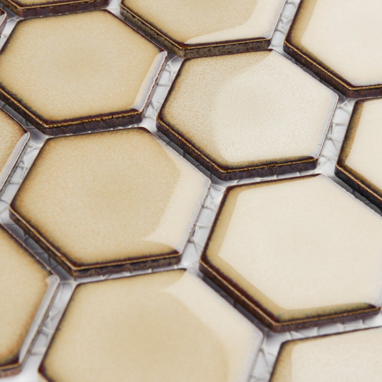 Caffe Hexagon Porcelain Mosaic Tile for Floor and Wall