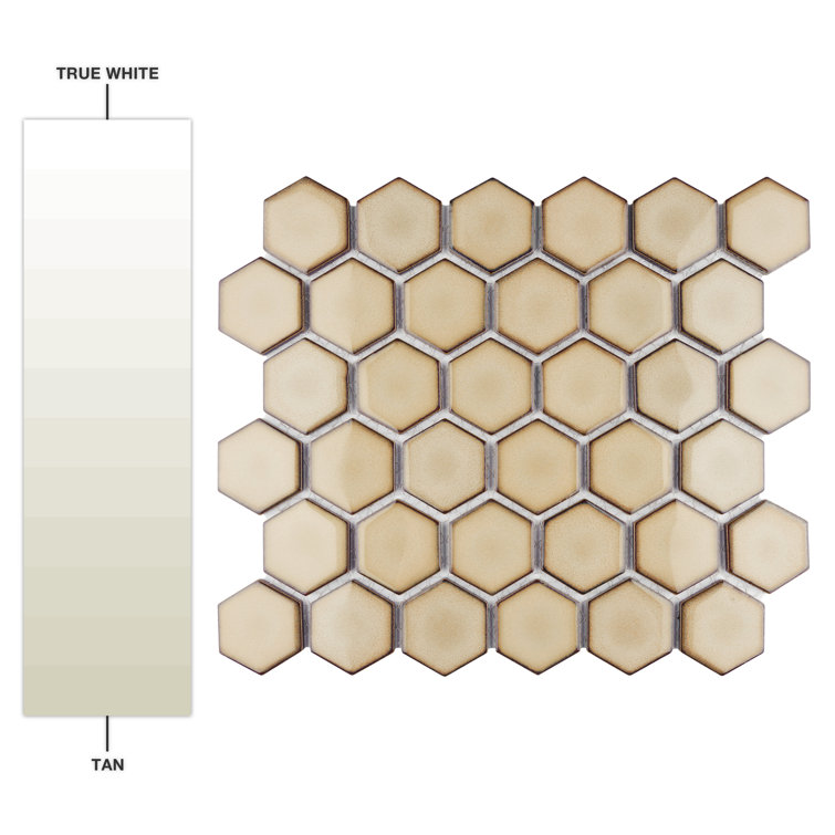 Caffe Hexagon Porcelain Mosaic Tile for Floor and Wall