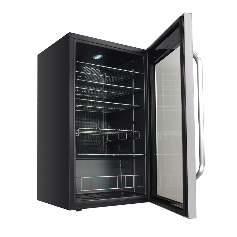 Sleek 121-Can Capacity Stainless Steel Beverage Chiller with Touch Control