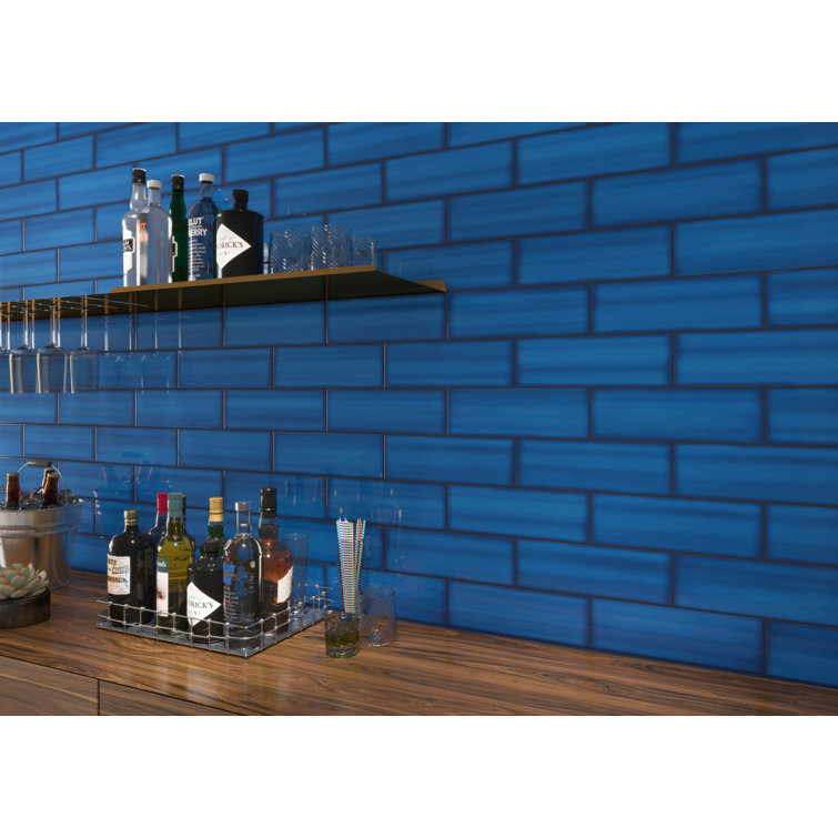 Divine Blue 4x12 Glossy Ceramic Subway Tile