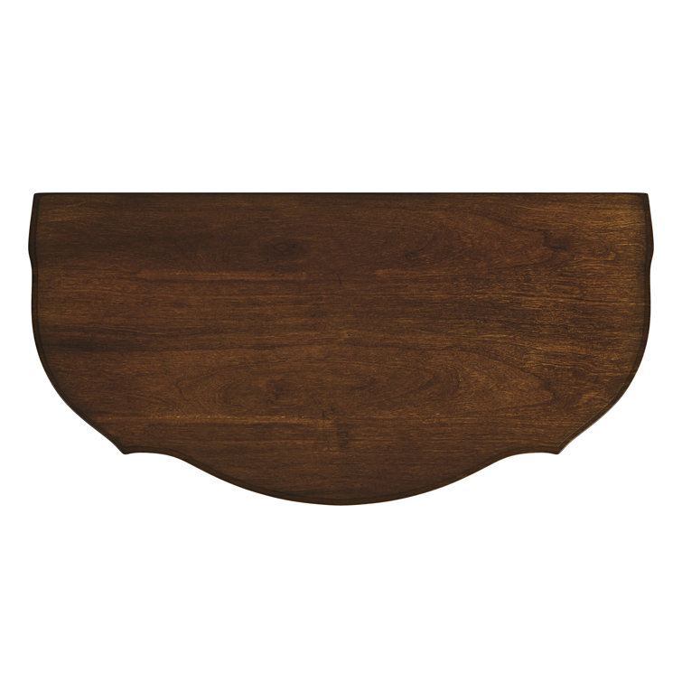 Ashby Light Cherry Demilune Console Table with Storage