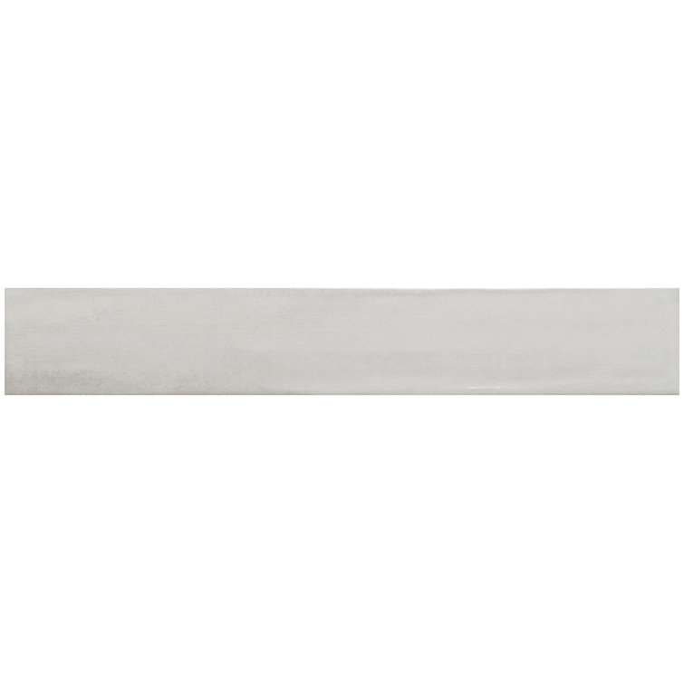 Teva 3" x 16" Glossy Gray Porcelain Subway Tile