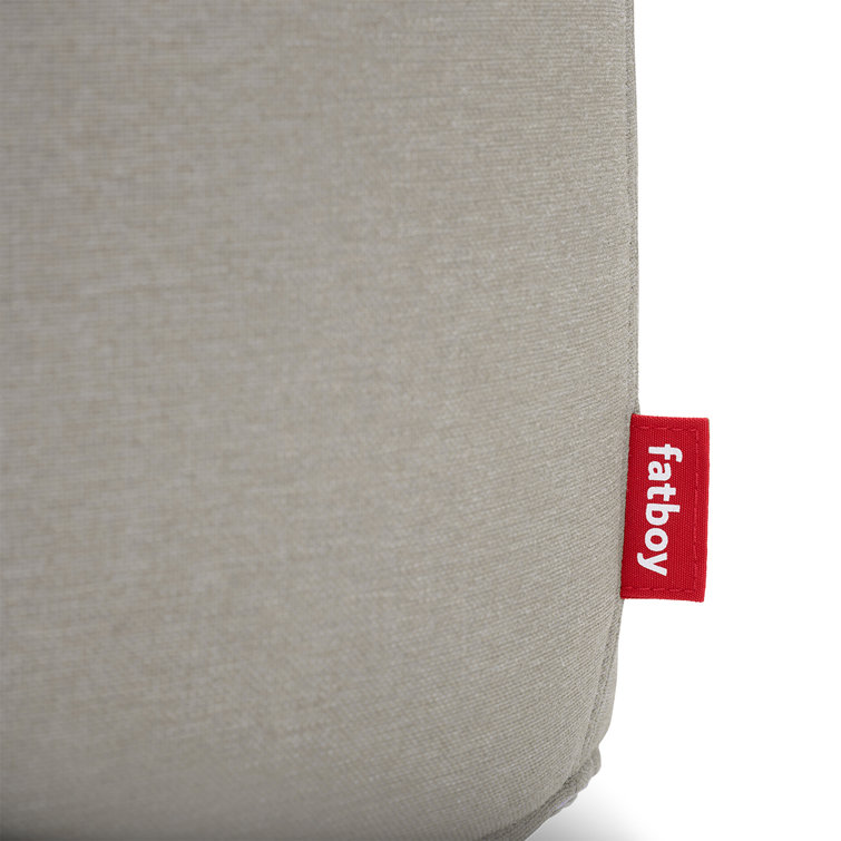 Red Round Polypropylene Outdoor Ottoman with Non-Slip Bottom