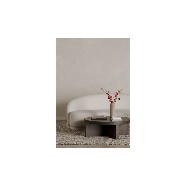 Excelsior 79'' Cream Boucle Curved Contemporary Sofa