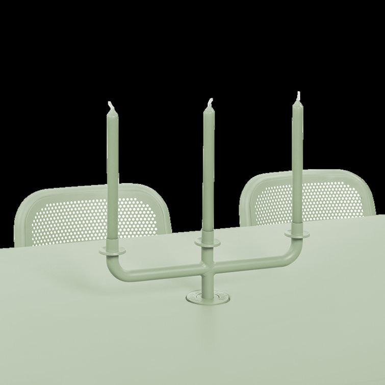 Mist Green Toní Solid Aluminum Outdoor Candle Holder
