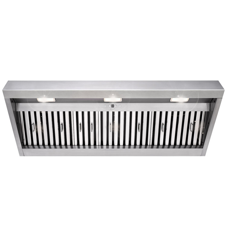 48" Stainless Steel Insert Range Hood with Charcoal Filter