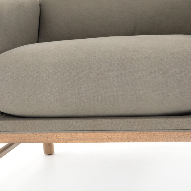 Villa Olive Contemporary Wood Accent Chair with Decorative Toggles