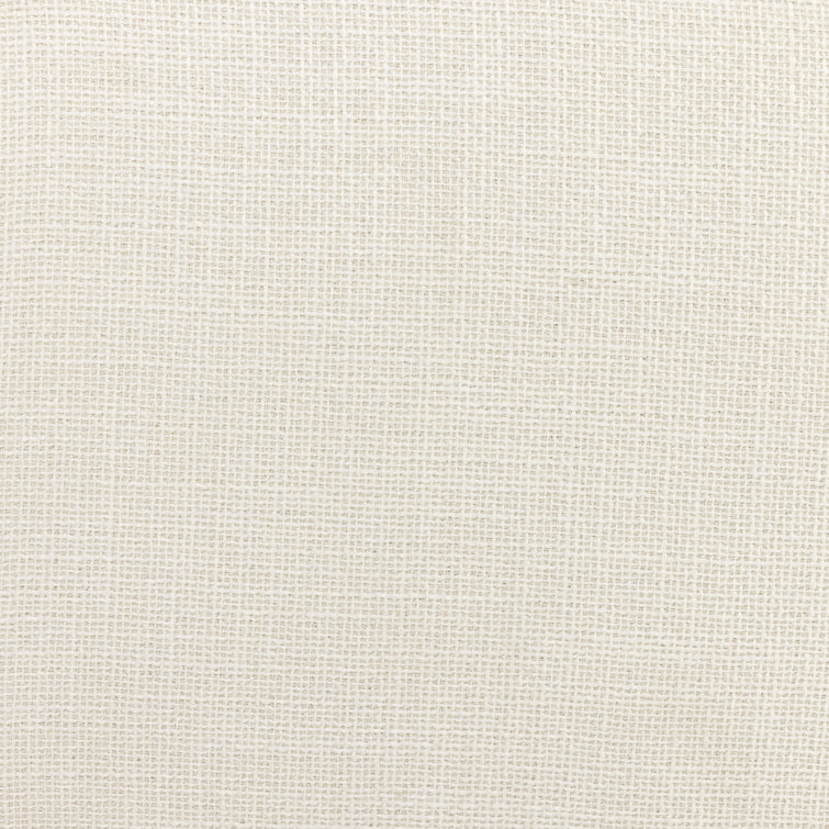 Gibson White Cream Swivel Accent Chair with Wood Base
