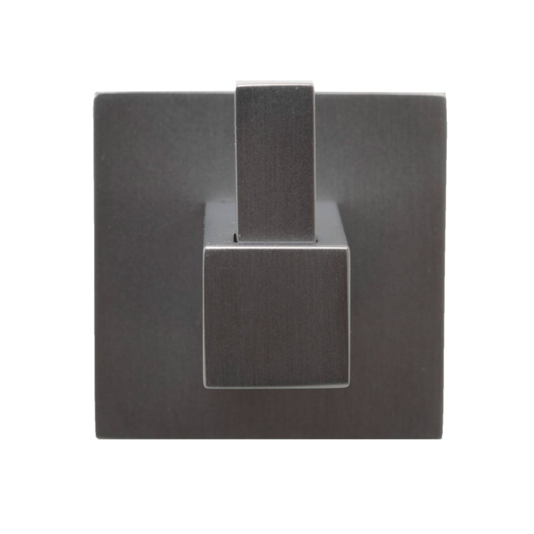 Gun Metal Gray 4-Piece Bathroom Hardware Set with Towel Bar