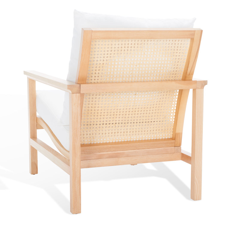 Madison Natural Ash Wood and Rattan 37" Accent Chair