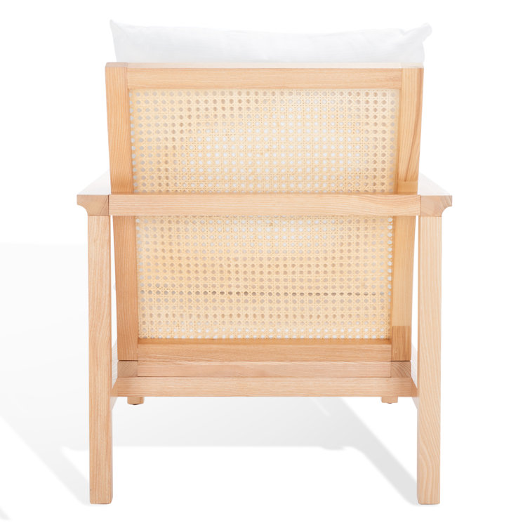 Madison Natural Ash Wood and Rattan 37" Accent Chair
