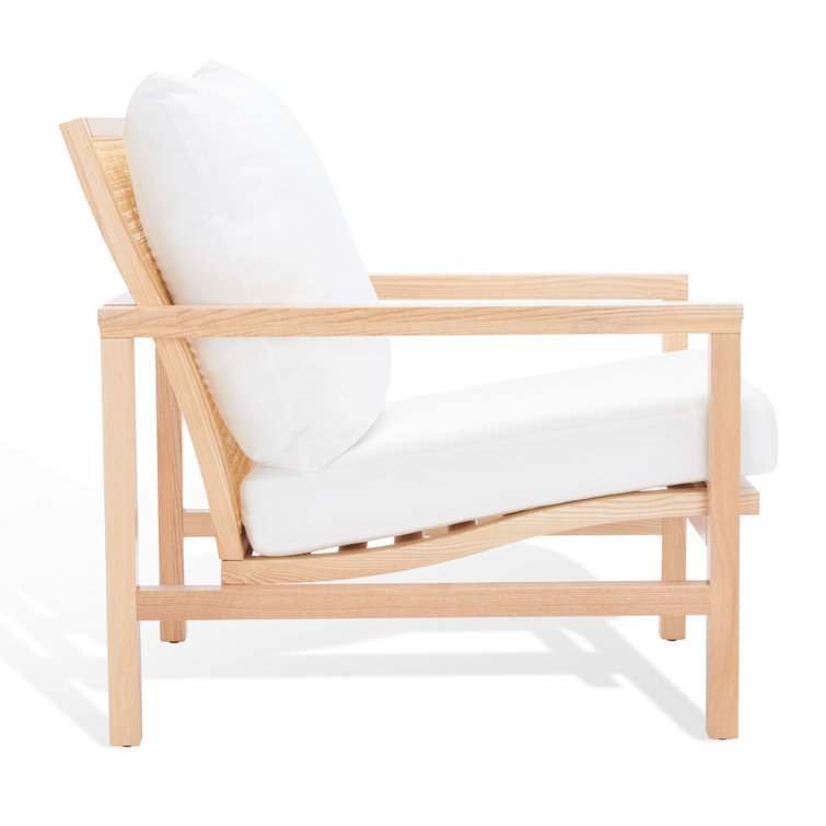 Madison Natural Ash Wood and Rattan 37" Accent Chair