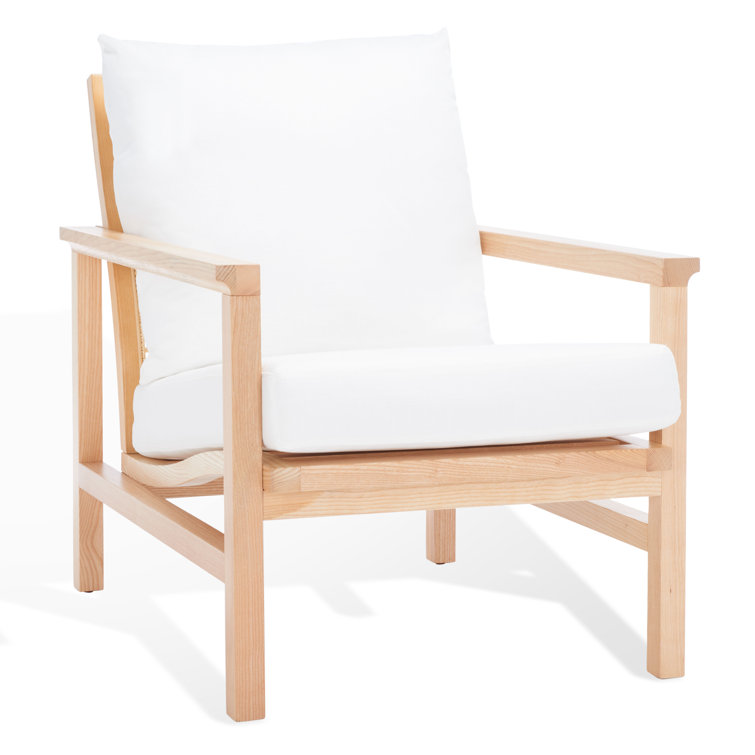 Madison Natural Ash Wood and Rattan 37" Accent Chair