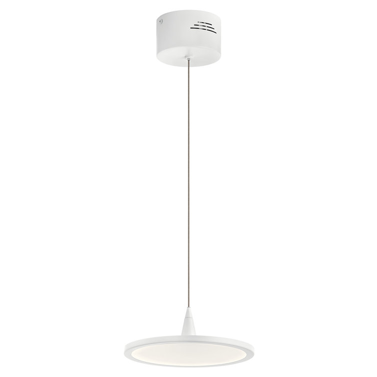 Jeno 9" White LED Mini Pendant Light
