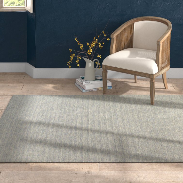 Gray Hand-Tufted Wool Runner Rug 2'6" x 8'