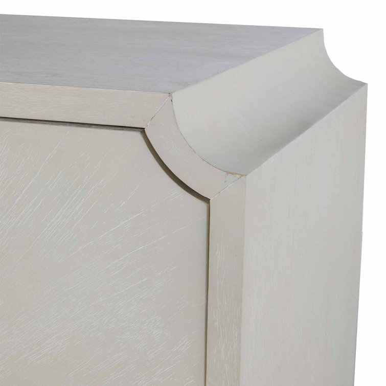 Gabby 60'' White and Gold Mid-century Modern 6-Drawer Dresser