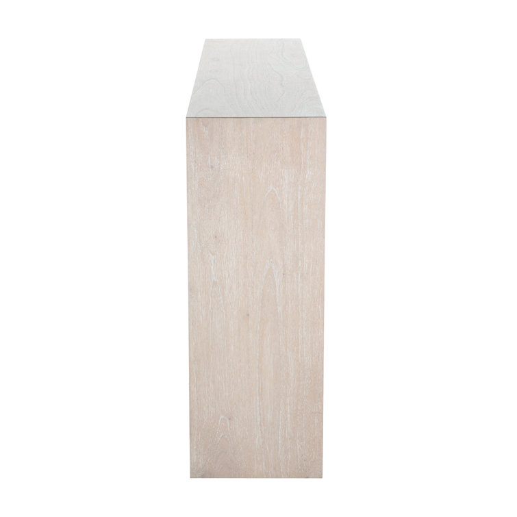 Arlee Cerused Natural Blonde Wood Console Table
