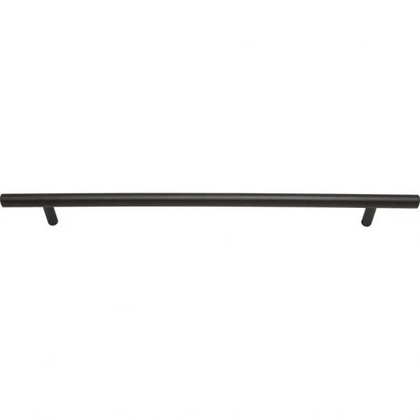 Modern Aged Bronze Bar Pull with Mounting Hardware