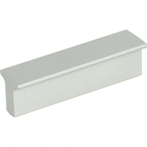 Matte Chrome Modern Bar Pull with Mounting Hardware