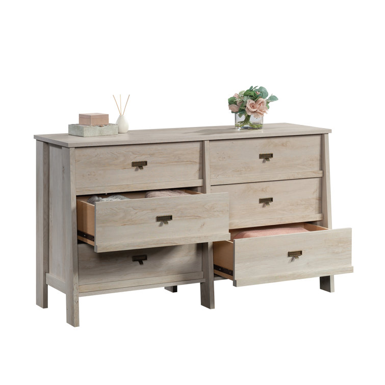 Chalked Chestnut Double 6-Drawer Vertical Dresser