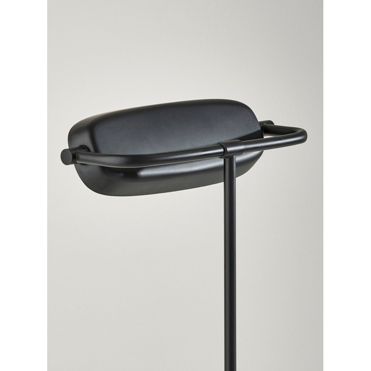 Black Metal Touch Desk Lamp with Frosted Diffuser