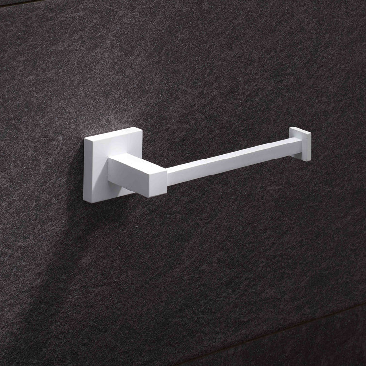 Matte White Metal 4-Piece Bathroom Hardware Set