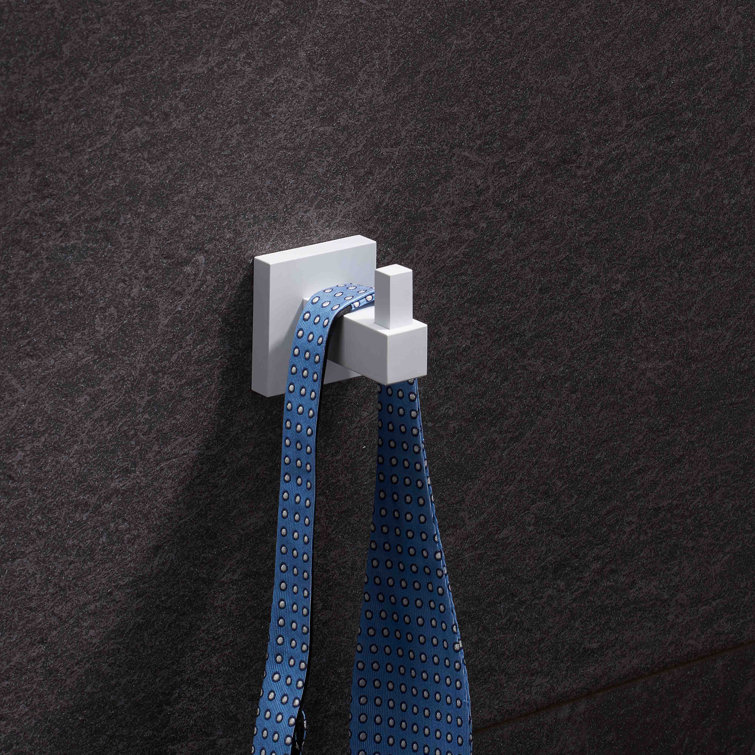 Matte White Metal 4-Piece Bathroom Hardware Set