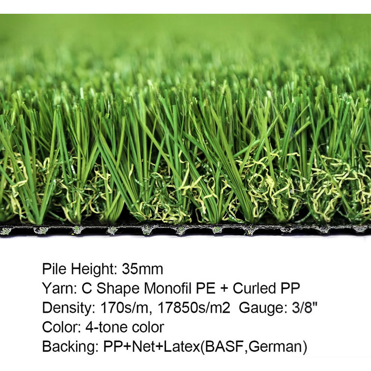 5' x 10' Green UV Resistant Artificial Grass Turf Roll