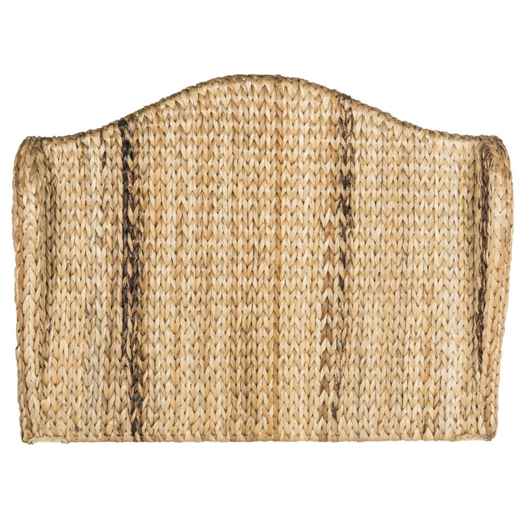 Nadine Transitional Twin Upholstered Headboard in Braided Brown