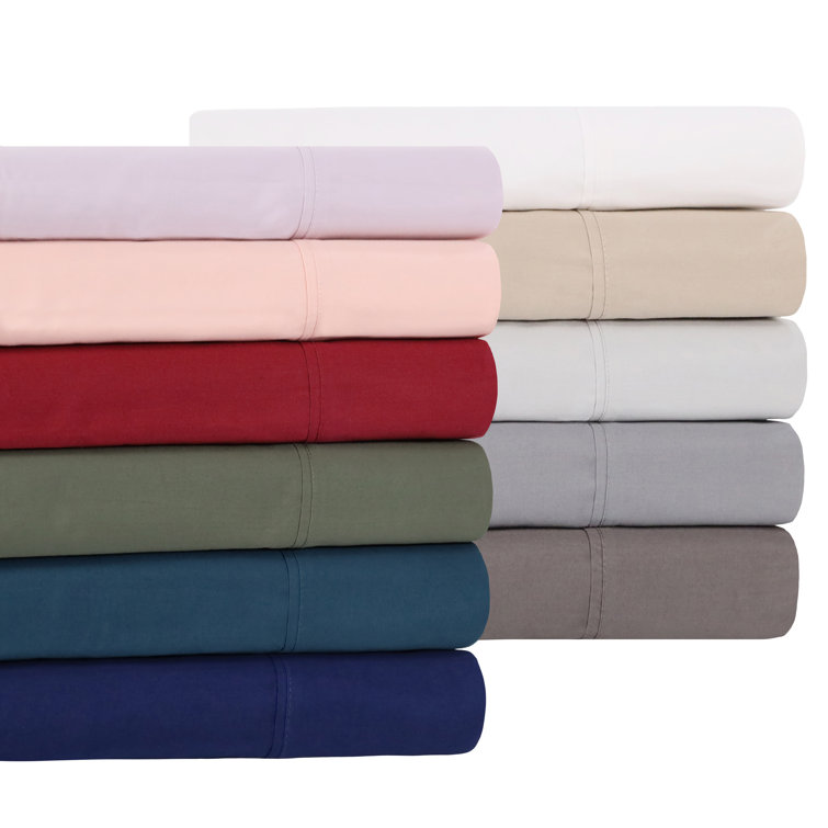 Queen Smoked Pearl Cotton Percale Deep Pocket Sheet Set