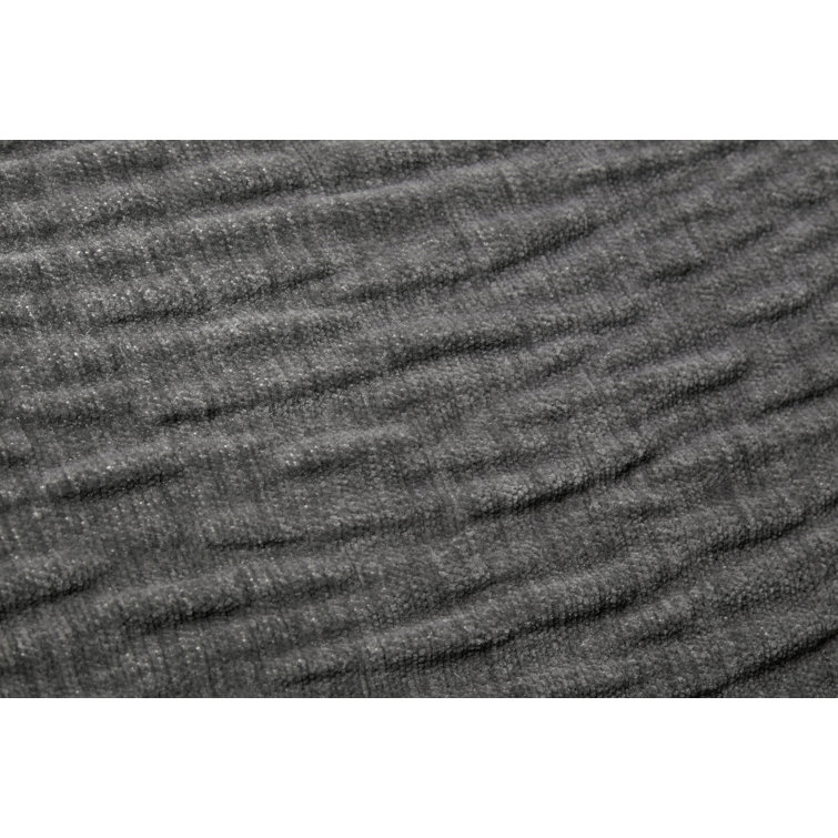 Edan 22" x 22" Gray Polyester Throw Pillow with Down Fill