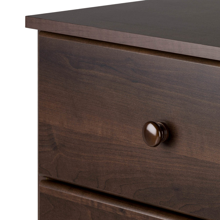Astrid Espresso 4-Drawer Vertical Wood Dresser