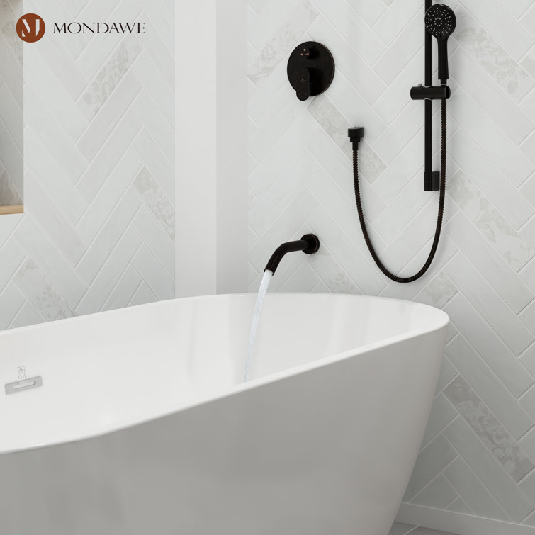 Oil-Rubbed Bronze Adjustable Height Multi-Head Shower System