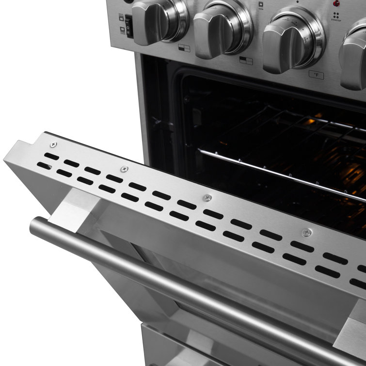 Loiano 24-inch Stainless Steel Freestanding Electric Range with Storage Drawer