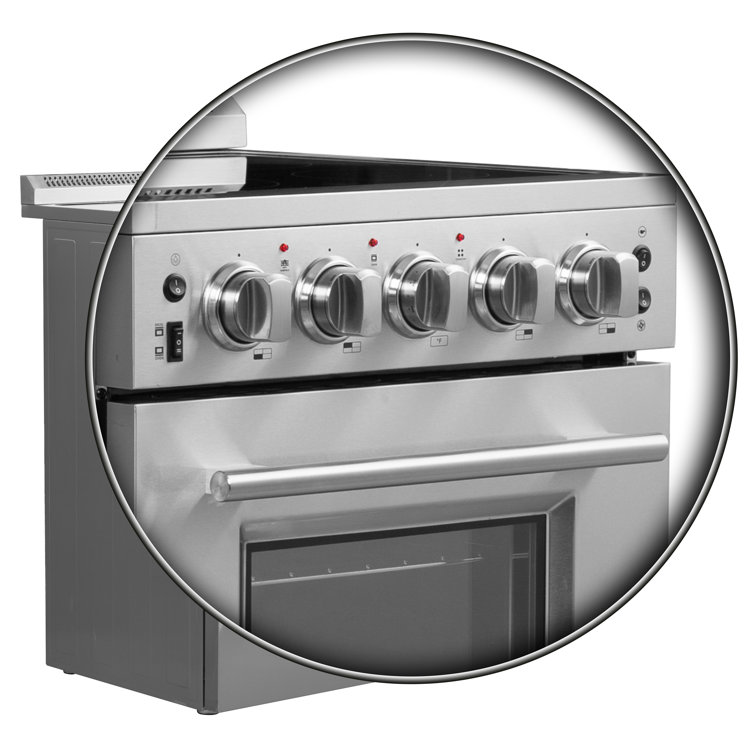 Loiano 24-inch Stainless Steel Freestanding Electric Range with Storage Drawer