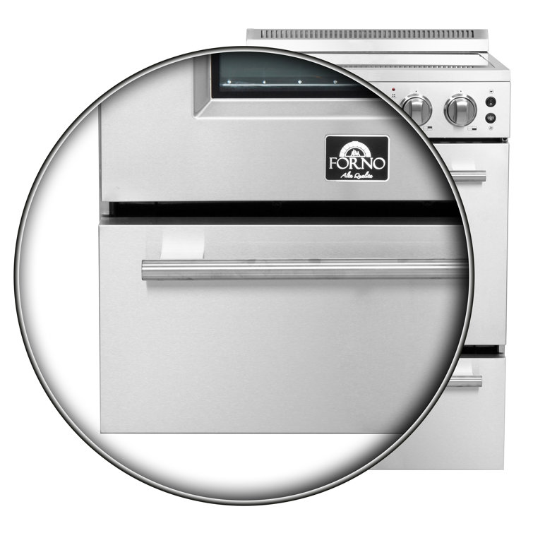 Loiano 24-inch Stainless Steel Freestanding Electric Range with Storage Drawer