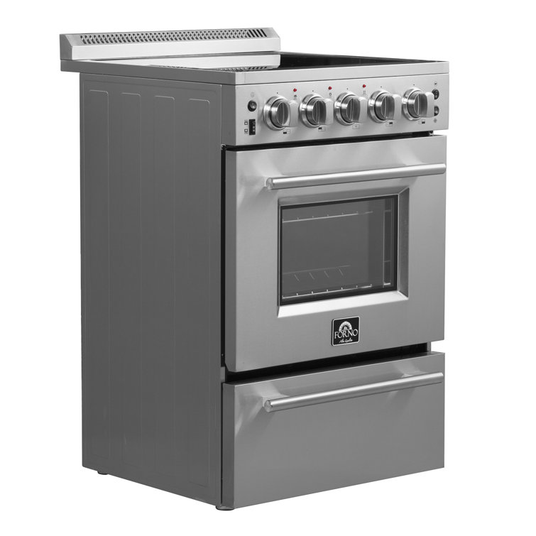Loiano 24-inch Stainless Steel Freestanding Electric Range with Storage Drawer