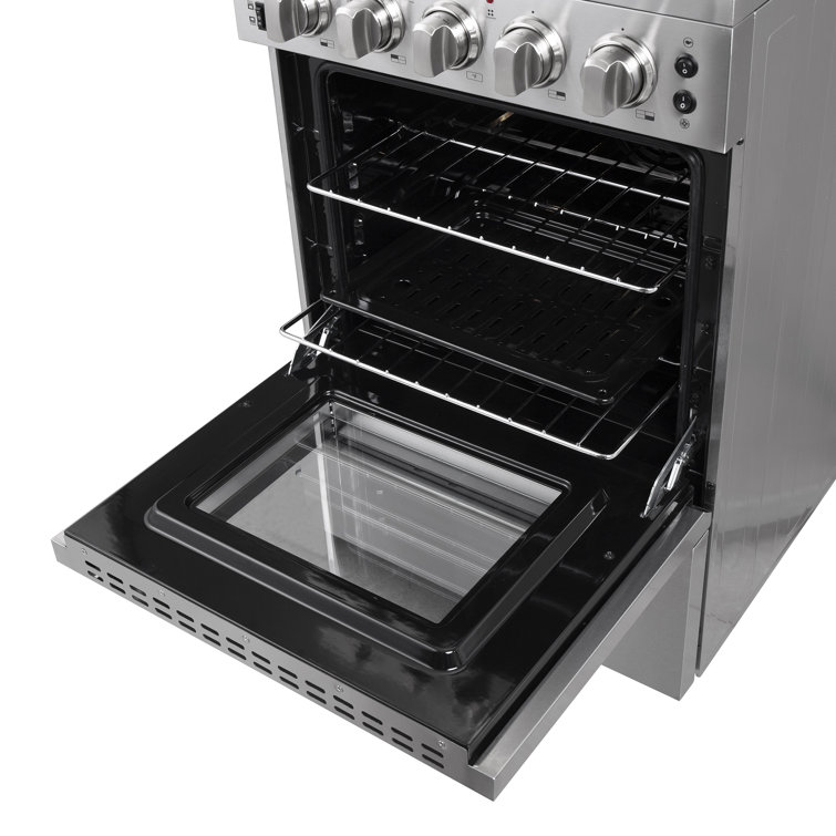 Loiano 24-inch Stainless Steel Freestanding Electric Range with Storage Drawer