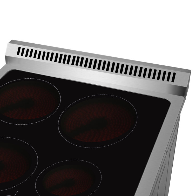 Loiano 24-inch Stainless Steel Freestanding Electric Range with Storage Drawer