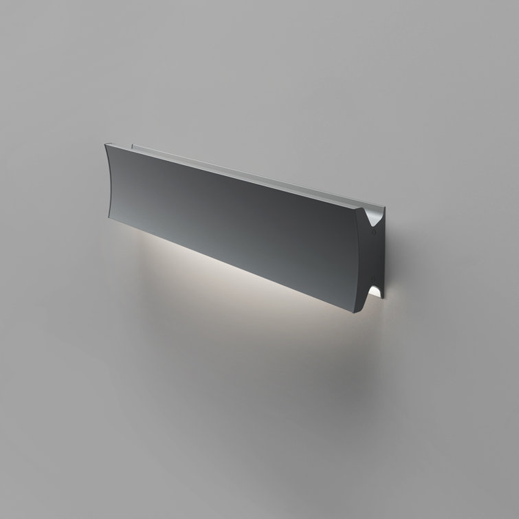 Elegante 24" Black Aluminum Mono LED Indoor/Outdoor Wall/Ceiling Light